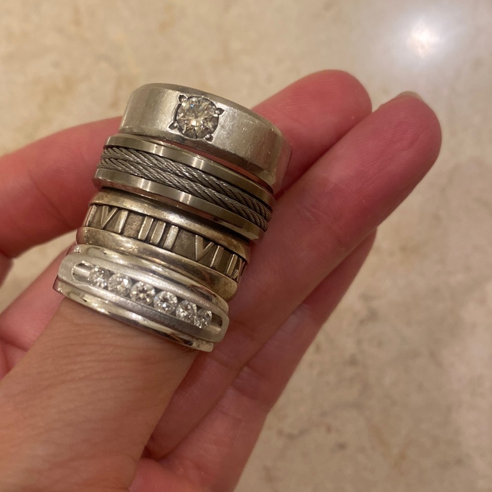 4 men’s ring.  Still deciding wether to let these go.